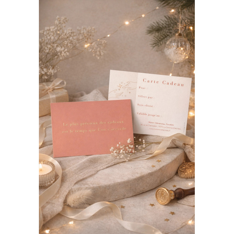 Carte cadeau soins du visage